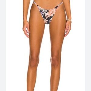 L*Space Jay Bikini Bottom bitsy cut in forget me not floral
